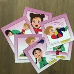 Lateralisatie dobbelsteen kaartjes