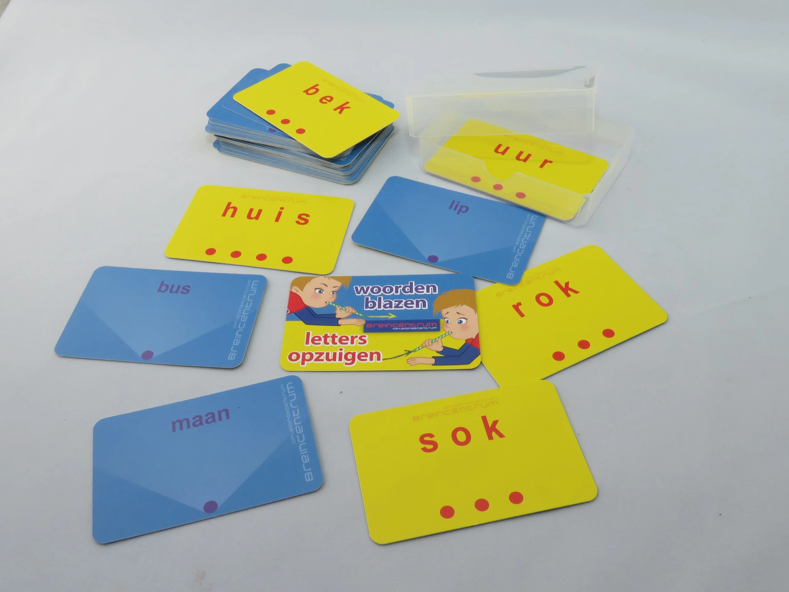 Spel woorden blazen & letters opzuigen